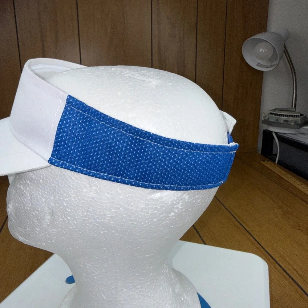 Garb PGA Jr League Kids Golf‎ Visor White Blue Snapback Hat Ages 5-12